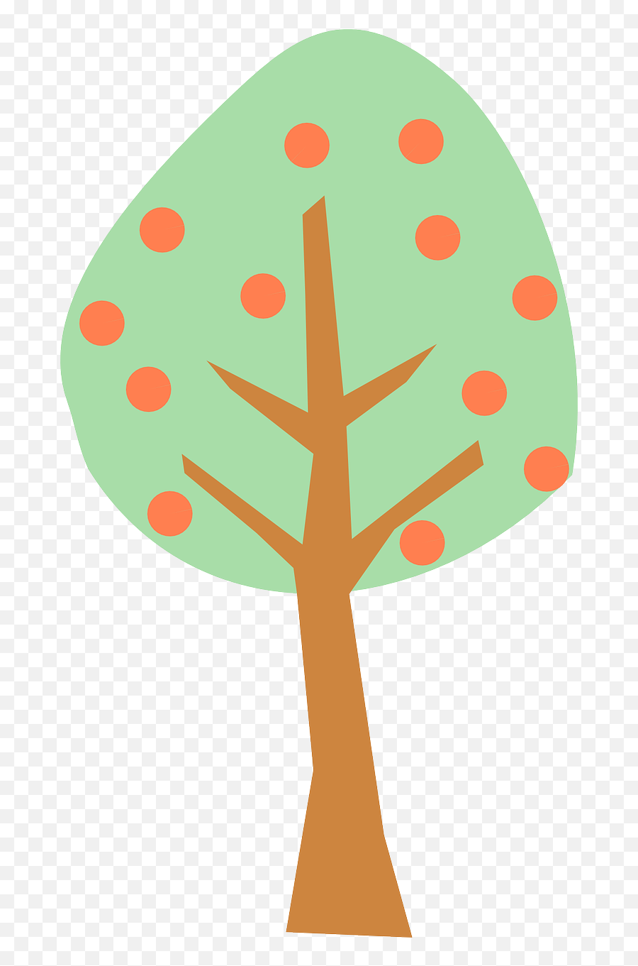 Fruit Tree Peaches Nature Free Vector - Cartoon Peach Tree Art Emoji,Fire Devil Girl Emoji