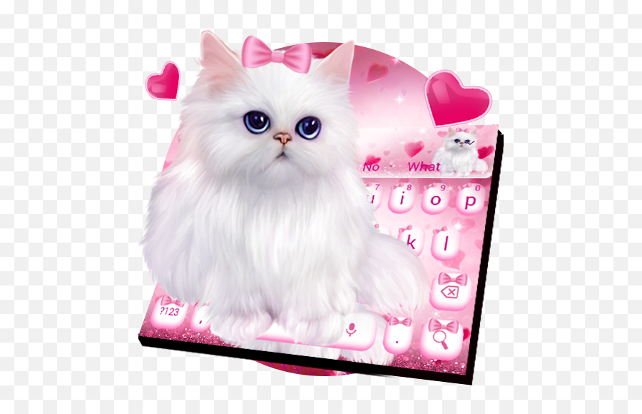 Download Lovely Cat Keyboard Theme For - Kitten Emoji,Cat Emoji Keyboard