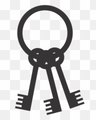 Keyring Key Ring Keys Lock Ring - Keys Clipart Png Emoji,Skateboard Emoji Iphone