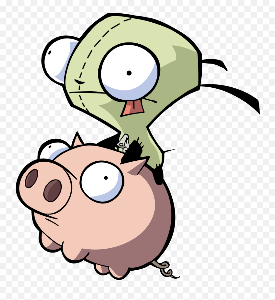 Hug Clipart Piggy Hug Piggy - Invader Zim Gir Pig Emoji,Miss Piggy Emoji