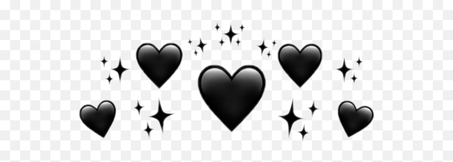 Beauty Beatifull Precioso Ios - Black Heart Crown Png Emoji,Ios Crown Emoji