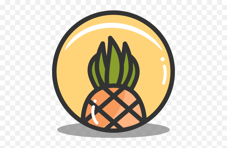 Button Pineapple Icon Splash Of Fruit Iconset Alex T - Animal Crossing Pentagram Design Emoji,Pineapple Emoji