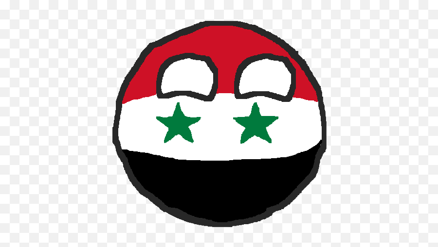 Syriaball Countryballs Syria Syrian - Country Balls Siria Emoji,Syrian Flag Emoji