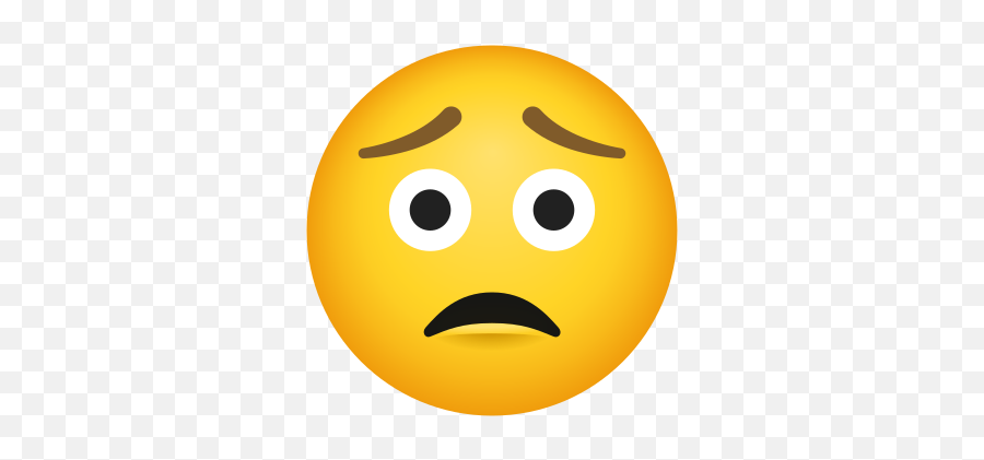 Worried Face Icon - Smiley Emoji,Worried Emoticon