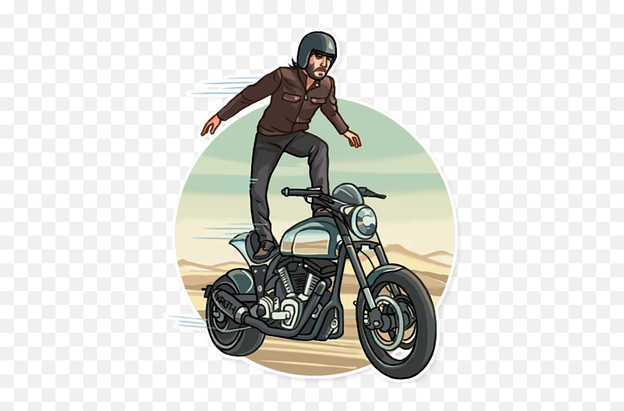 Keanu Reeves Stickers - Live Wa Stickers Keanu Reeves Surf Motorcycle Emoji,Emojios