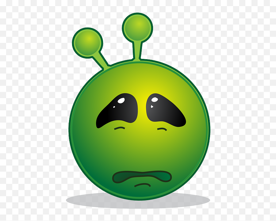 Alien Smiley Emoji - Clipart Sad Alien,Emojis Galaxy