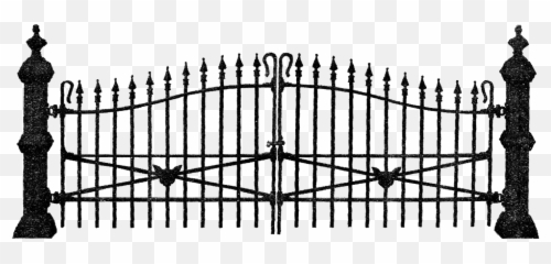 Broken Chain Clip Art - Transparent Halloween Fence Emoji,Ball And Chain Emoji