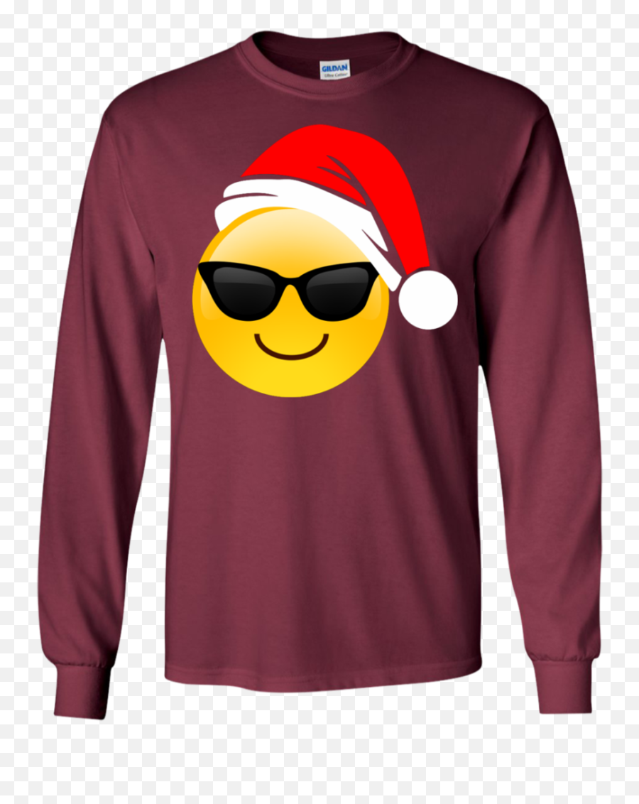 Emoji Christmas Shirt Cool Sunglasses - Pool Party T Shirt,Family Emoji Png