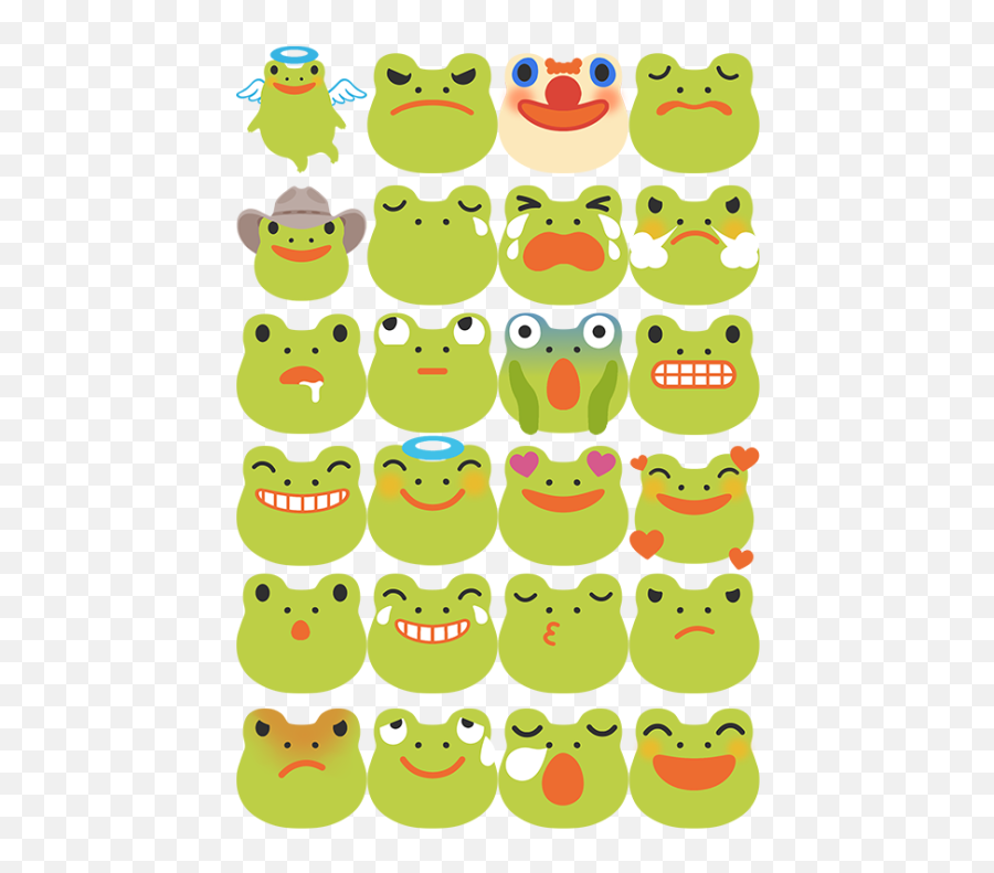 Emojiart - Frog Emojis,Kinky Emojis