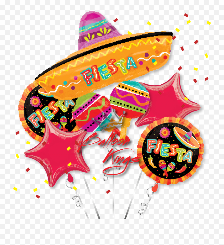 Fiesta Sombrero Fun Bouquet - Walmart Fiesta Balloons Emoji,Sombrero Emoji