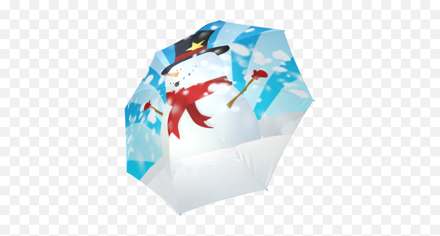 Interestprint Stylish Snowman Foldable - Estitke Za Boži Emoji,Rain Umbrella Emoji