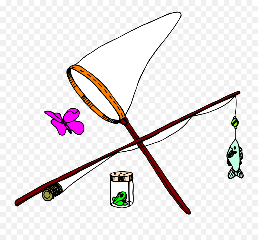 Butterfly Fish Net Insect Fishing - Butterfly Fishing Emoji,Emoji Fish Net