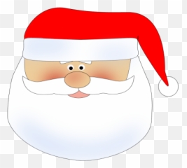 Free Santa Face Png Download Clip Art - Clipart Emoji