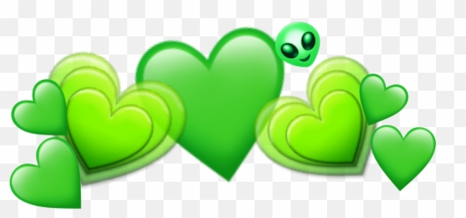 greencrown emoji hearts - Clip Art