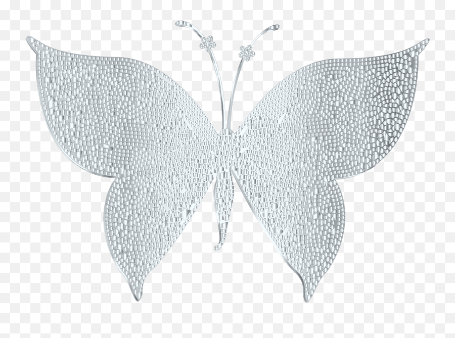 Butterfly Clipart Black And White Png - Silver Butterflies Png Emoji,Butterfly Emoji