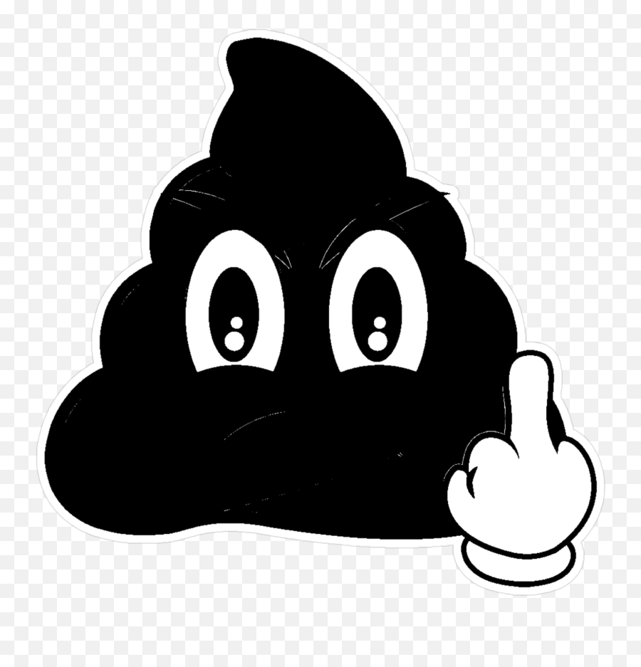 Mq Black Fuckyou Emojis Emoji - Middle Finger Sticker Whatsapp,Silhouette Emoji