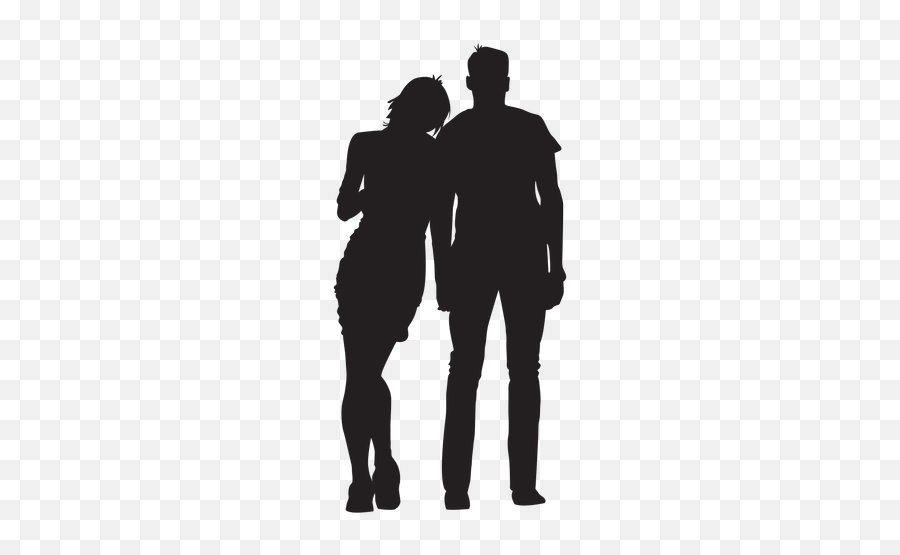 Love Silhouette Transparent - Young Couple Silhouette Emoji,Emoji Enamorado Png