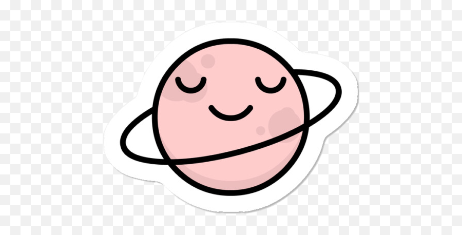 Space Mars Cute Pink Steker Planets - Cute Planet Stickers Emoji,Mars Emoji