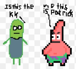 Pixilart - Patrick Spongebob Pixel Art Emoji,Emojibase