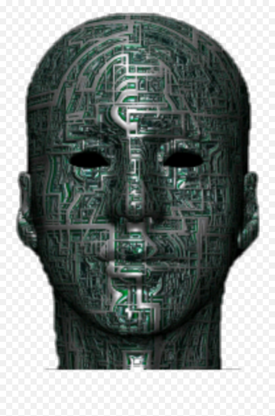 Cyborg Robot Mechanical Face - Png Robot Face Emoji,Robot Face Emoji