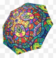 US 2999 InterestPrint Stylish Mandala Foldable Umbrella - Emoji