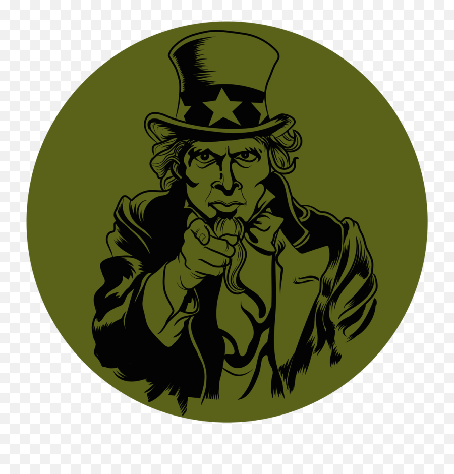 Uncle Sam Knob Sticker Clipart - Unccle Sam Wants You Png Emoji,Uncle Sam Emoji