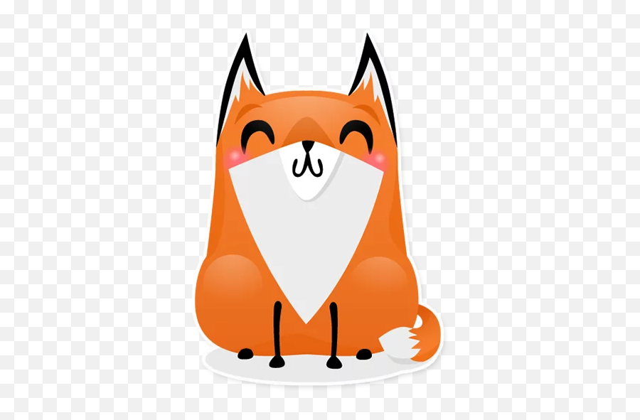 Little Cute Fox - Stickers For Whatsapp Foxy Telegram Emoji,Fox Emoji