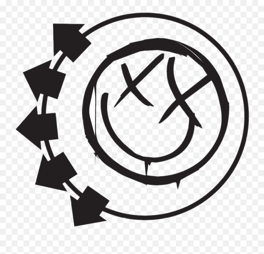 Blink 182 Smiley Face Clipart - Full Size Clipart 3854849 Blink 182 Logo Png Emoji,Blink Emoji