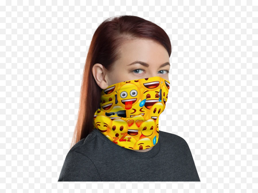 All - Inone Mask Emojis Gaiter Mask For Women,Girly Emojis