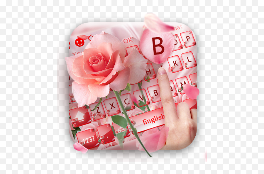 Beautiful Pink Rose Keyboard Theme U2013 Google Play Emoji,Rose Emoji Text