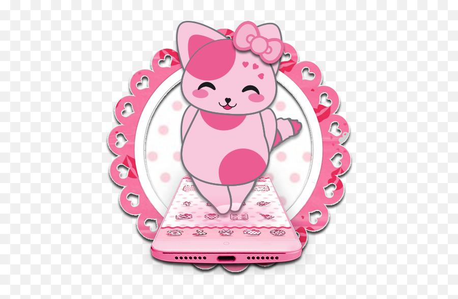 Appstore For - Hello Kitty Pink Bow Emoji,Cute Cat Emoji