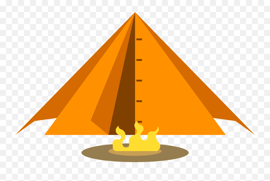 Tent And Bonfire Clipart - Lavvu Emoji,Bonfire Emoji