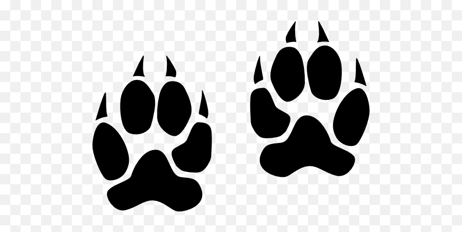 Wildcat Paw Prints Sticker - Wolf Paw Print Transparent Emoji,Paw Print Emoji