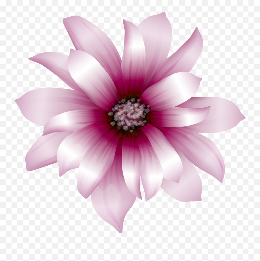 Pink Flowers Clip Art - Large Pink Flower Transparent Png Emoji,Pink Flower Emoji Png