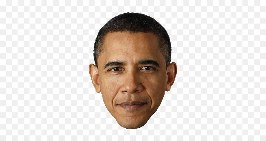 Weird Eyes Stickers For Android Ios - Obama Face Transparent Background Emoji,Obama Emoji