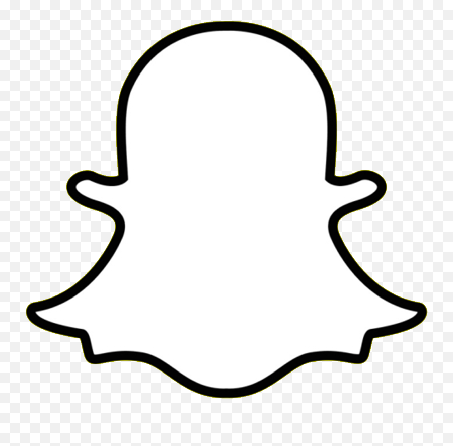 Snapchat Logo Png - Black Snapchat Logo Emoji,Snapchat Emoji