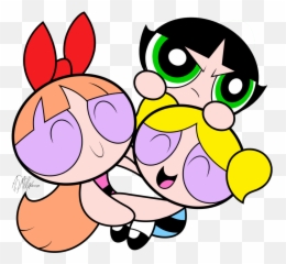 Collection Of Hug Clipart - Powerpuff Girls Group Emoji