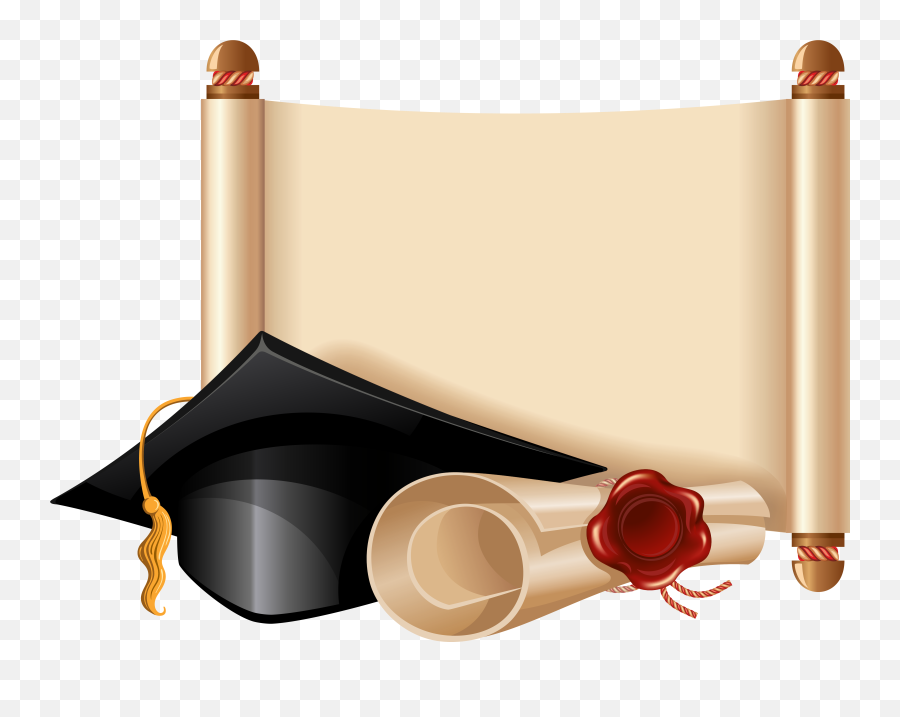 Graduation Cap And Gown - Fondo De Graduacion Png Emoji,Cap And Gown Emoji