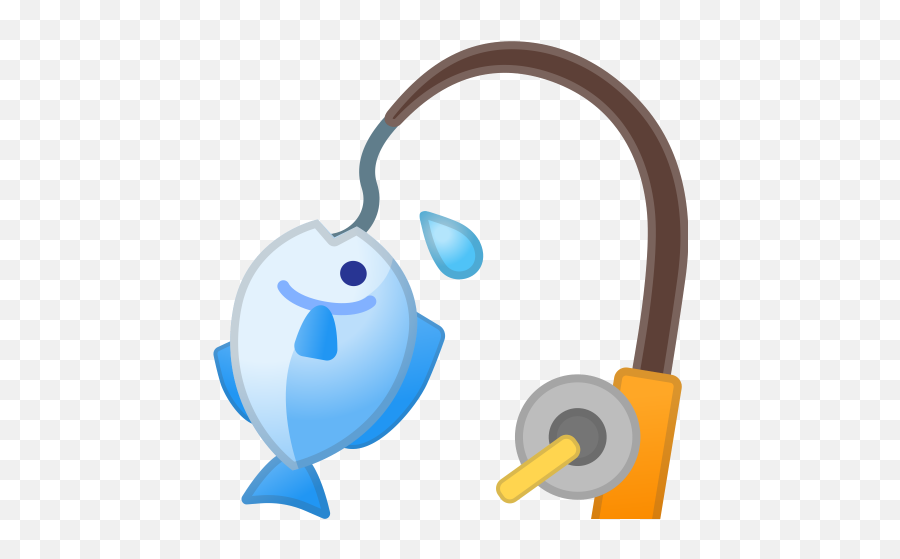 Fishing Pole Icon - Caught Fish Emoji,Fish Emoji