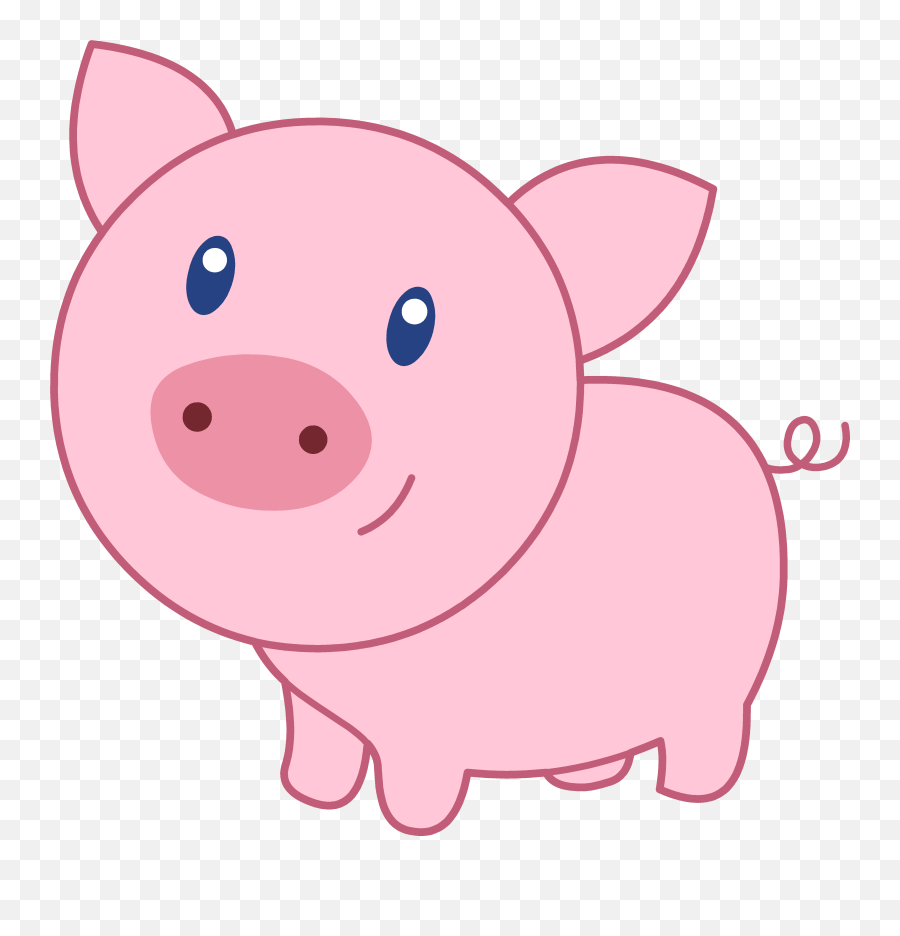 Pig Face Clip Art 6 - Cute Pig Clipart Emoji,Pig Emoji