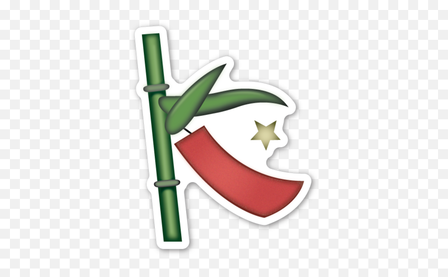 Tanabata Tree Emoji Transparent Png - Bamboo Emoji,Tanabata Tree Emoji