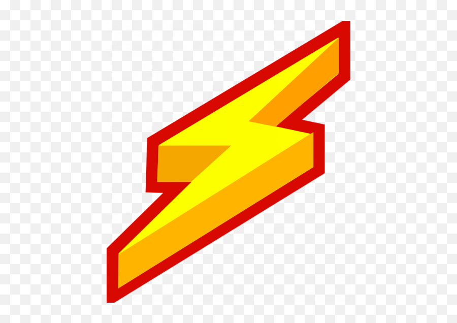 Pin - Lightning Bolt Red And Yellow Emoji,Lightning Bolt Emoji Png
