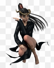 Energetic Energy Female 3d Render - Portable Network Graphics Emoji,Dancing Girls Emoji