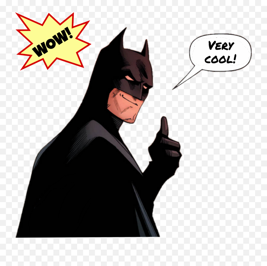 Wow Very Cool Batman Approves Batman - Pow Boom Zap Png Emoji,Batman Emoji Art
