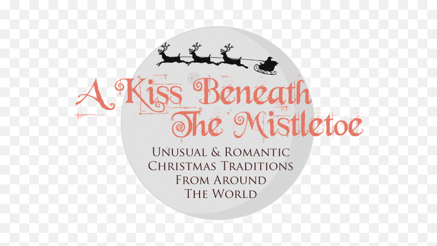 Download A Kiss Beneath The Mistletoe - Vintage Santa And Elk Emoji,Big Kiss Emoji