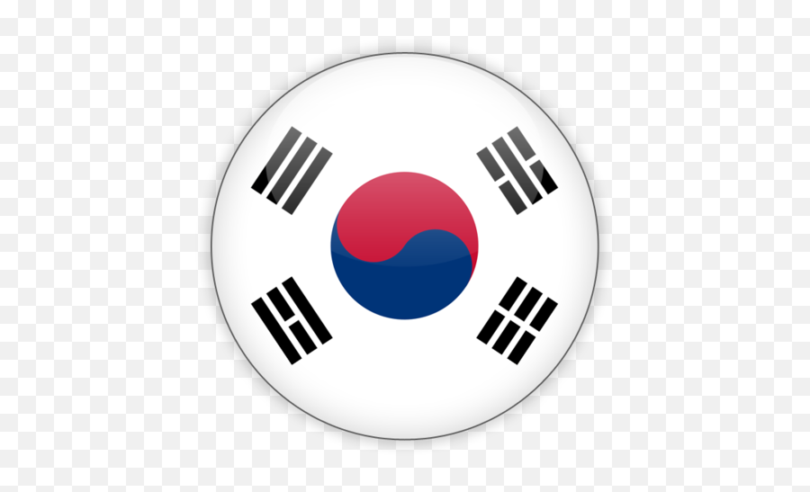 South Korea Flag Circle Png - South Korea Flag Emoji,North Korea Flag Emoji