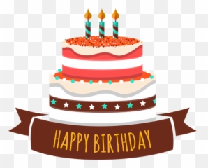 Happy Birthday Cake Candle Fire Star Heart Sticker - Png Emoji