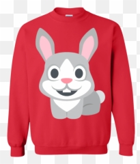 Happy Rabbit Emoji Sweatshirt - Don T Be Tachy Red Ugly Christmas Sweater,Ketchup Emoji