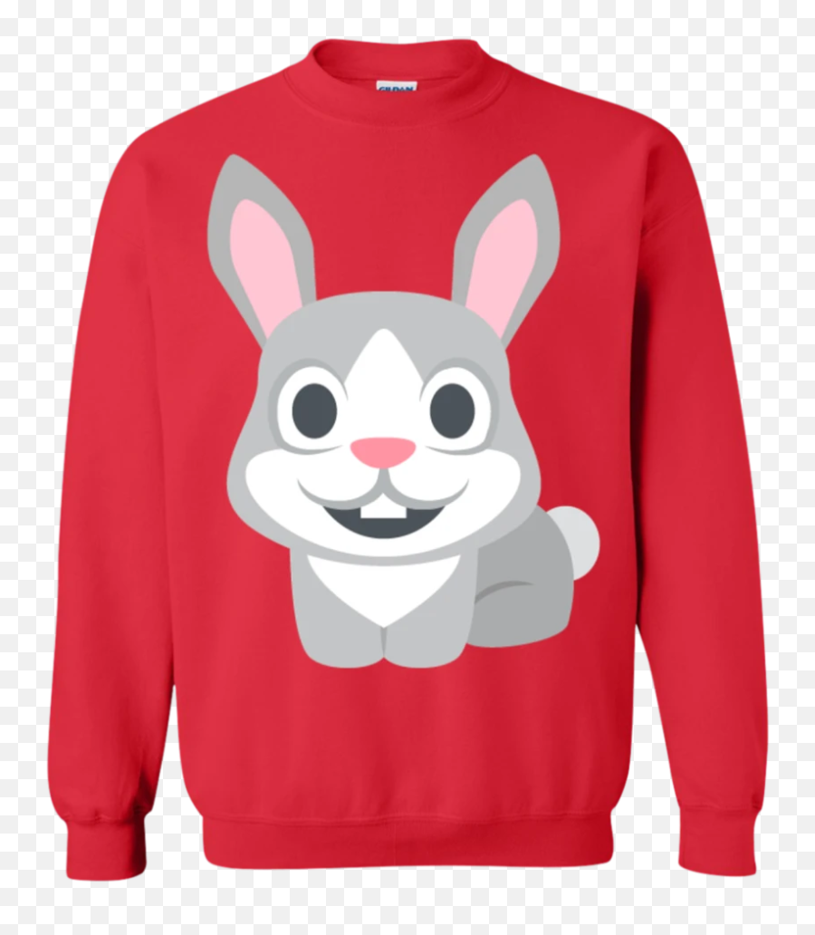 Happy Rabbit Emoji Sweatshirt - Don T Be Tachy Red Ugly Christmas Sweater,Ketchup Emoji