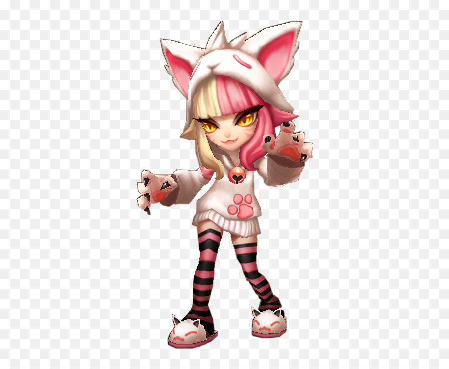 Kawaii Cat Catgirl Little Soft Cute Pink White Grunge - Cartoon Emoji,Catgirl Emoji